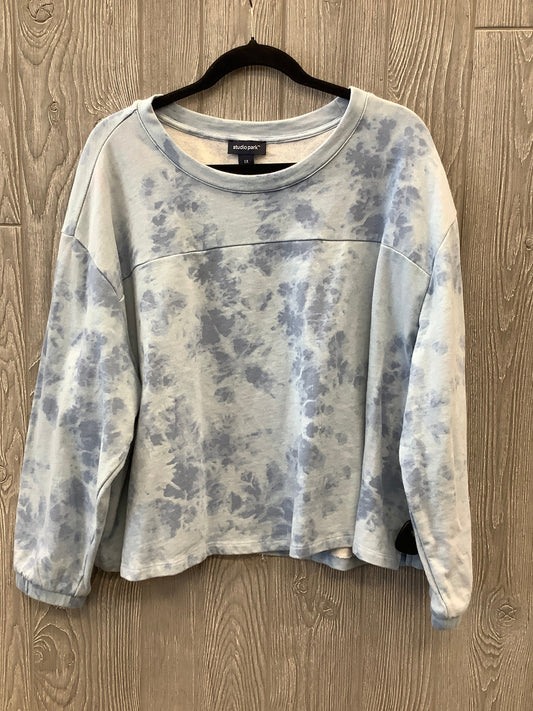 Top Long Sleeve By Clothes Mentor In Blue, Size: 1x