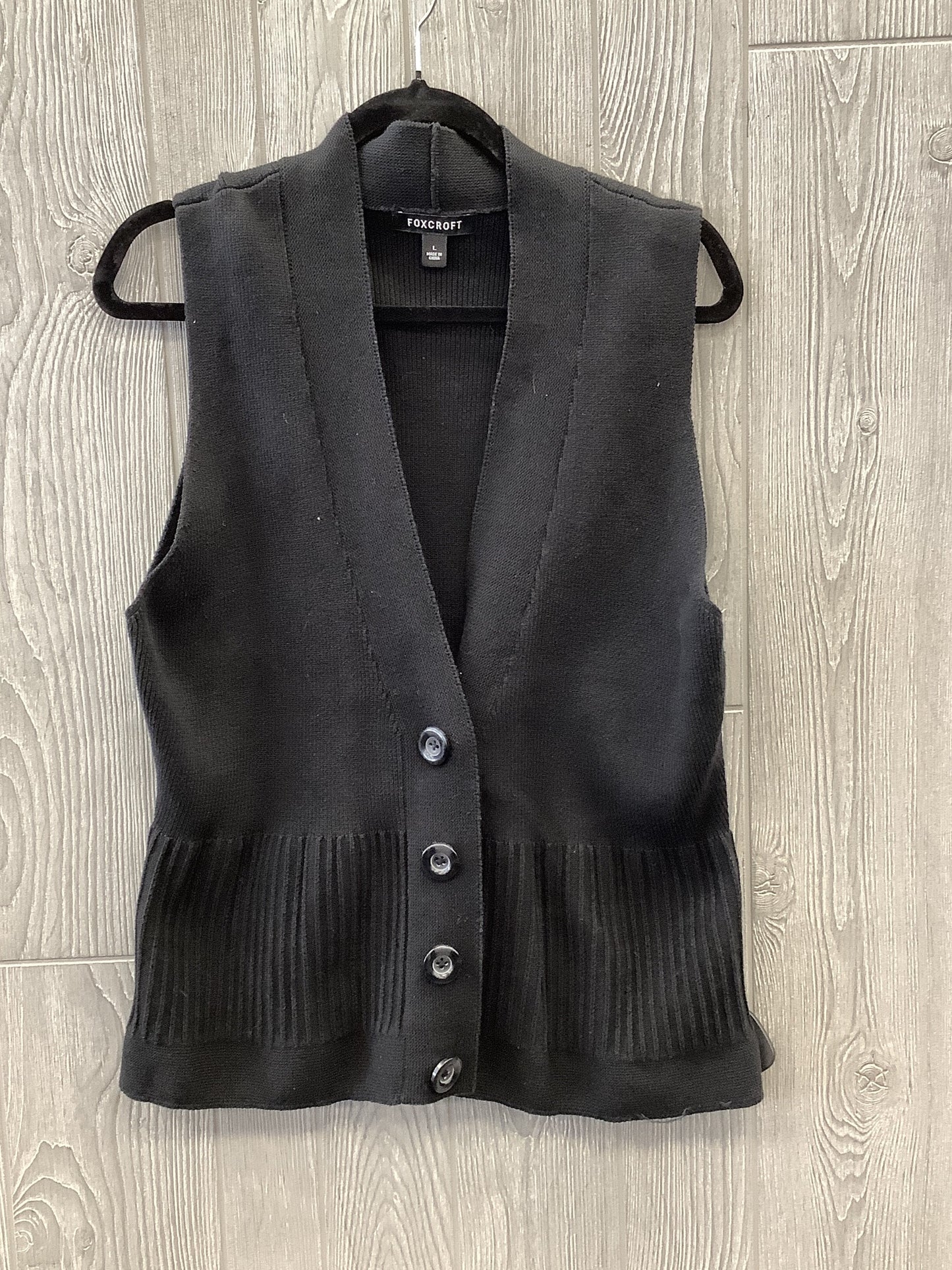 Vest Sweater By Foxcroft  Size: L