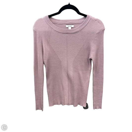 Top Long Sleeve By Nine West In Purple, Size: L