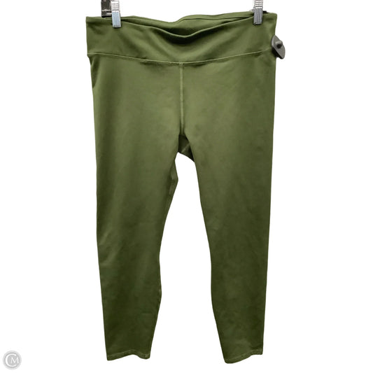Athletic Capris By Fabletics In Green, Size: Xl