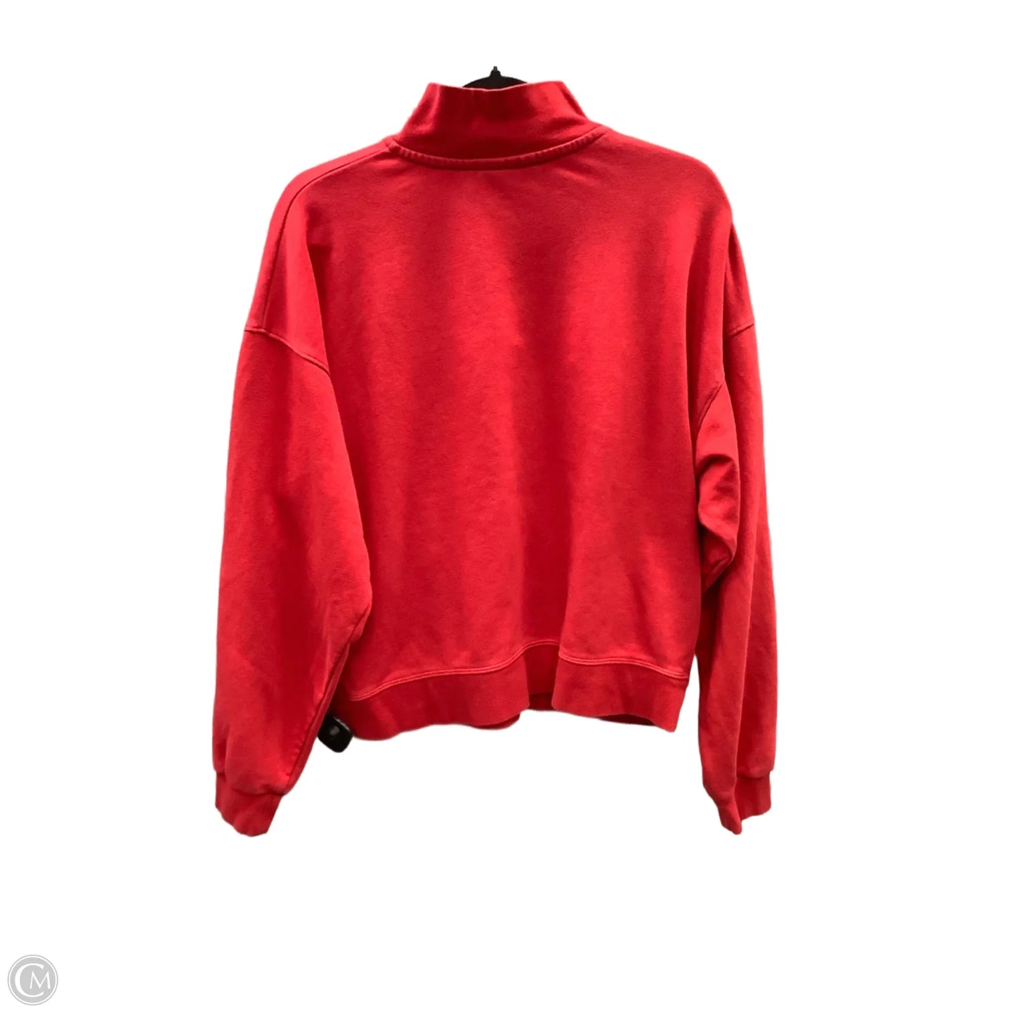 Athletic Sweatshirt Collar By Champion In Red, Size: L