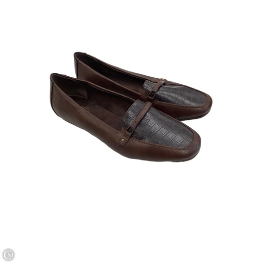 Shoes Flats By Easy Street In Brown, Size: 8