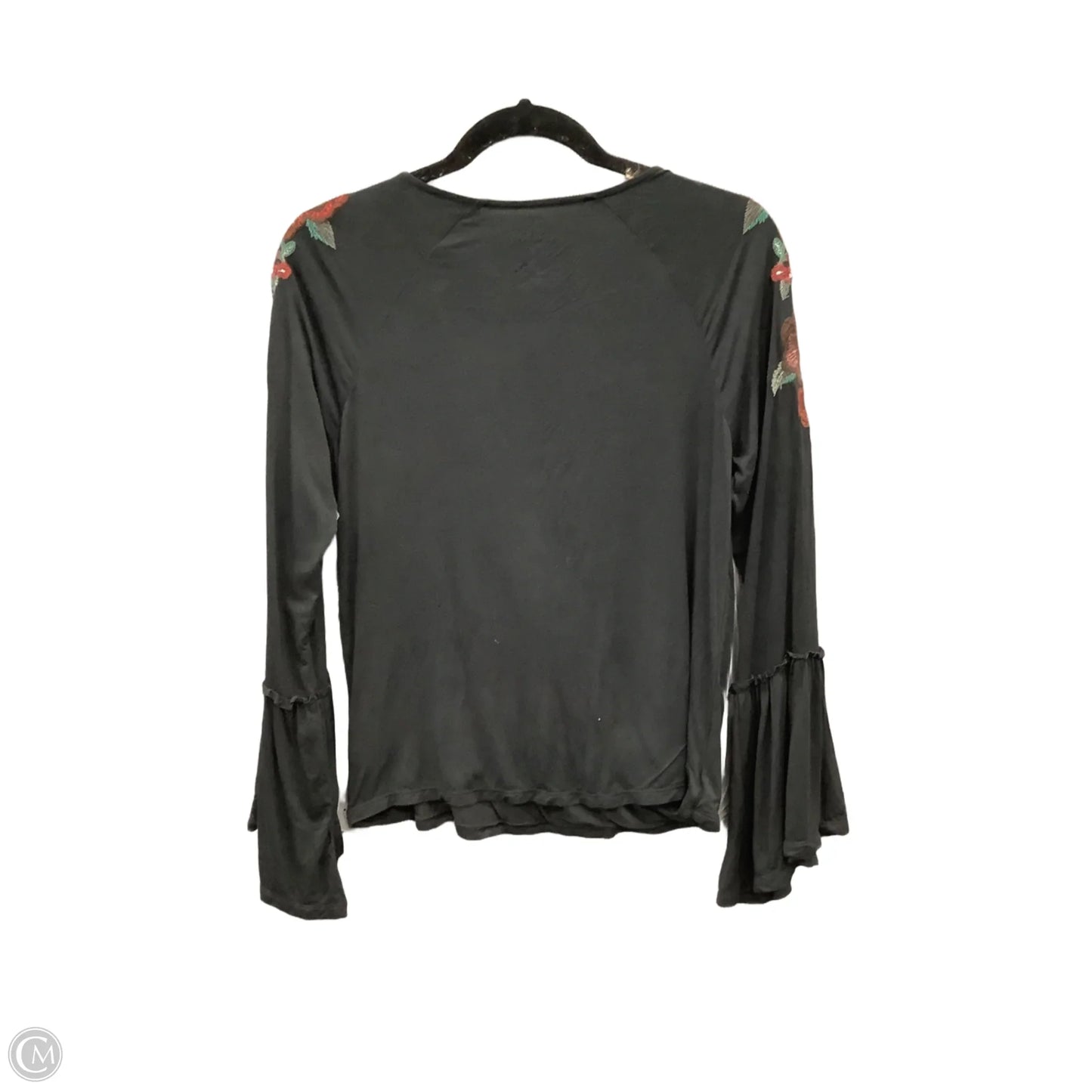 Top Long Sleeve By American Eagle In Black, Size: M