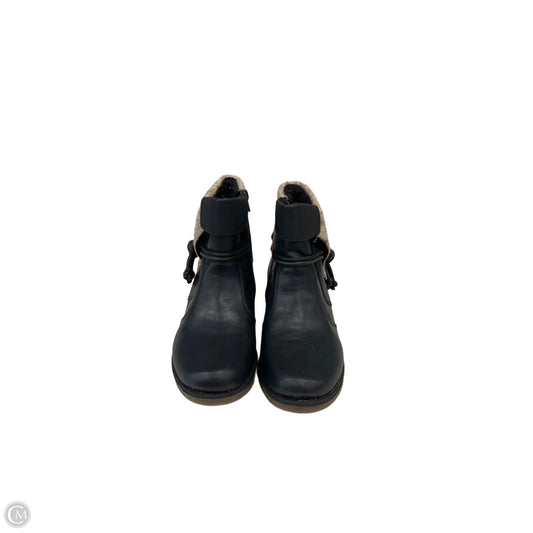 Boots Ankle Heels By Riekers In Black & Brown, Size: 9.5