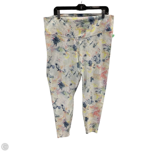 Athletic Leggings By Old Navy In Tie Dye Print, Size: Xxl