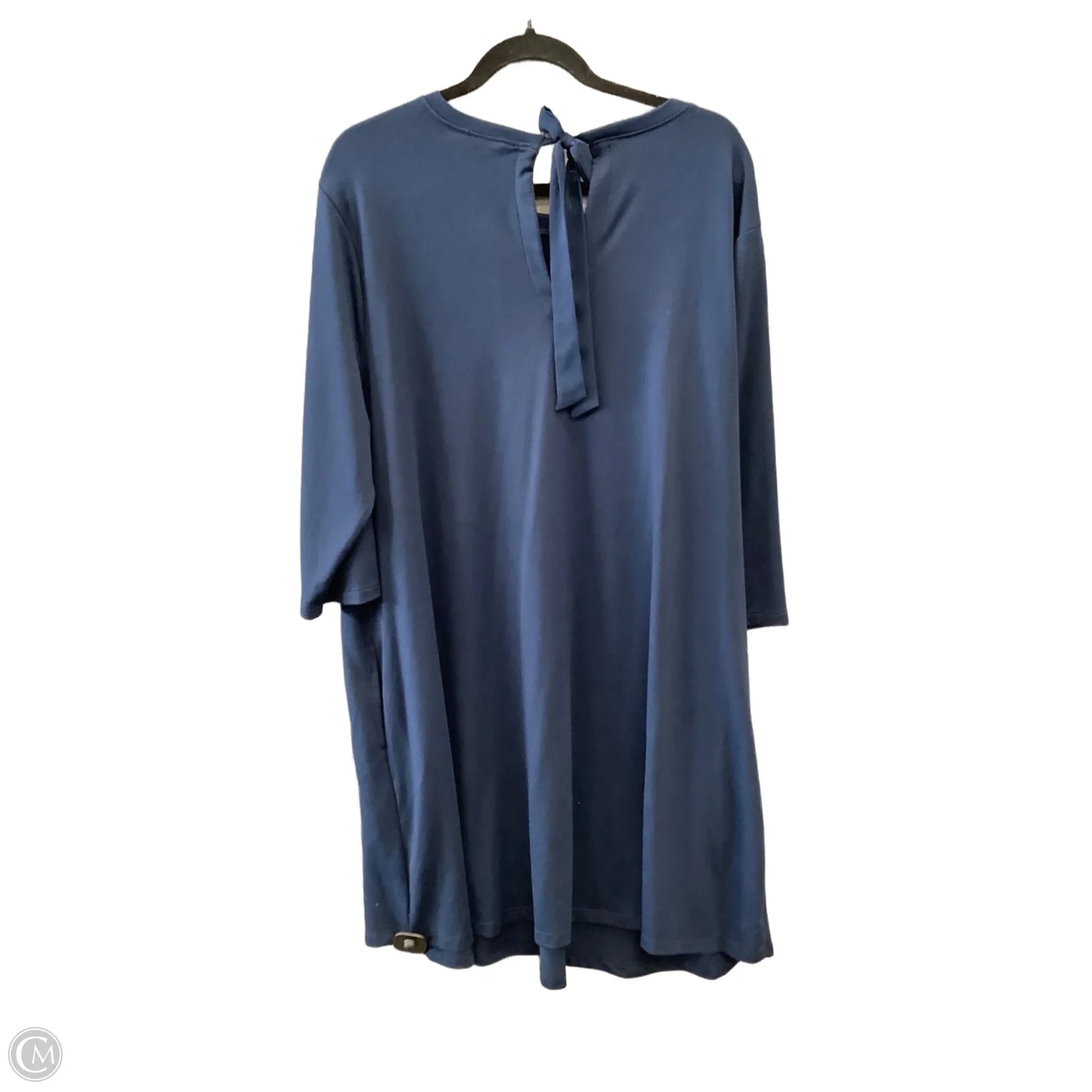 Dress Casual Midi By Terra & Sky In Navy, Size: 1x