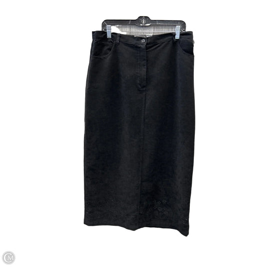 Skirt Maxi By Christopher And Banks In Black, Size: 16