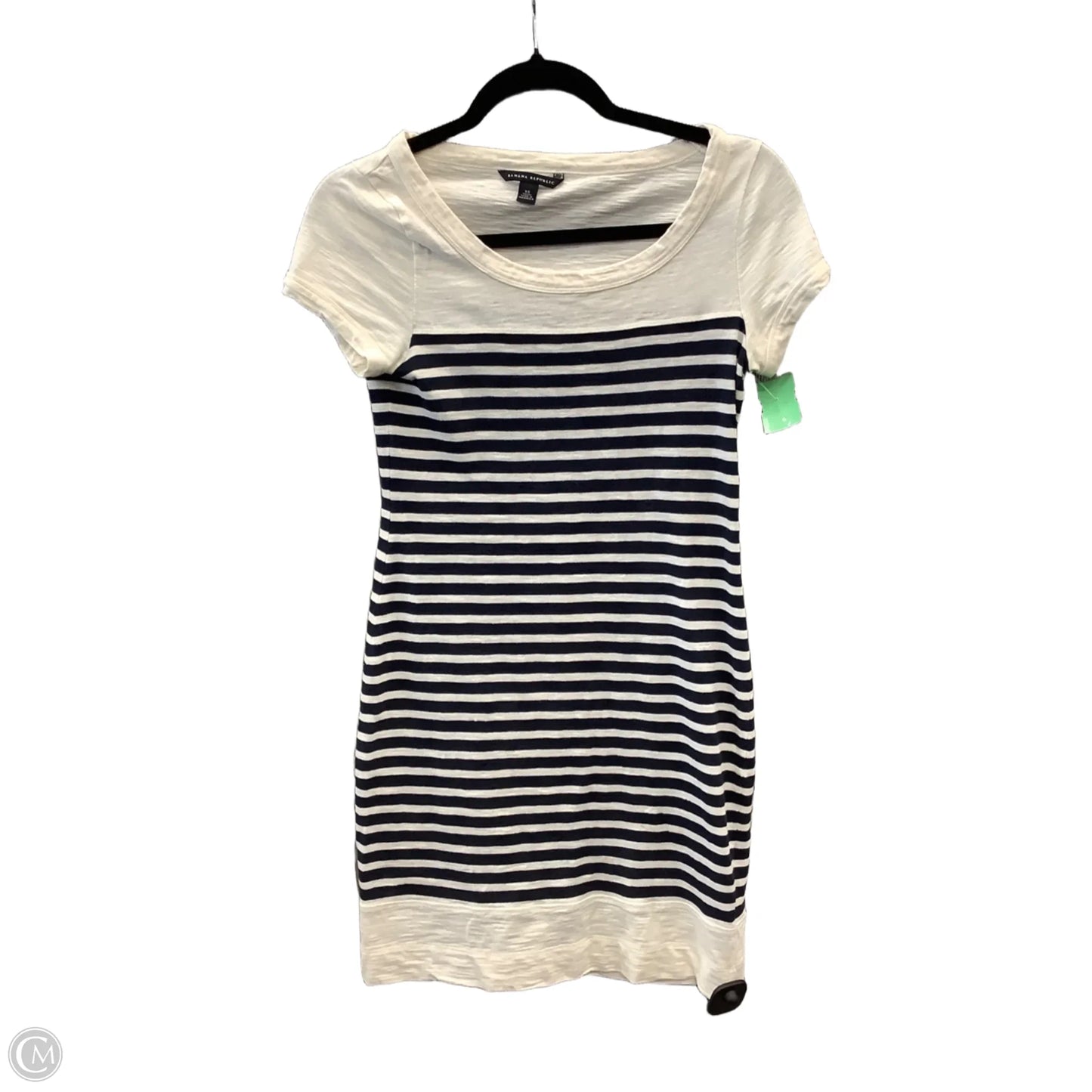 Dress Casual Midi By Banana Republic In Striped Pattern, Size: Xs