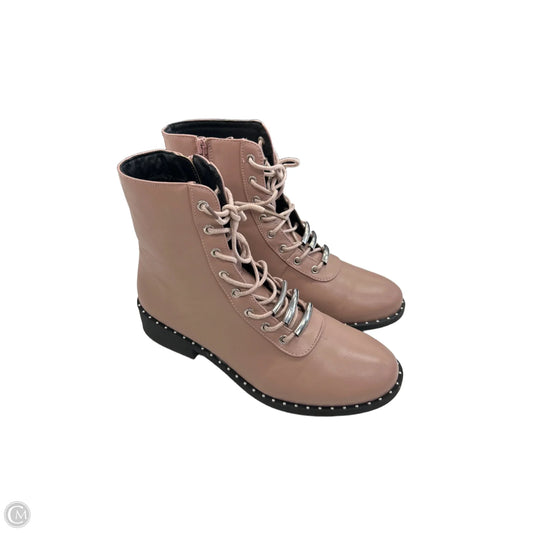Boots Ankle Flats By Qupid In Pink, Size: 7.5