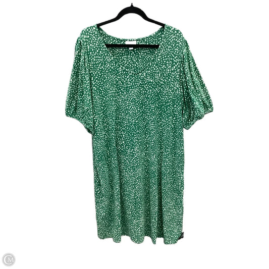 Dress Casual Midi By J. Jill In Green, Size: Xl