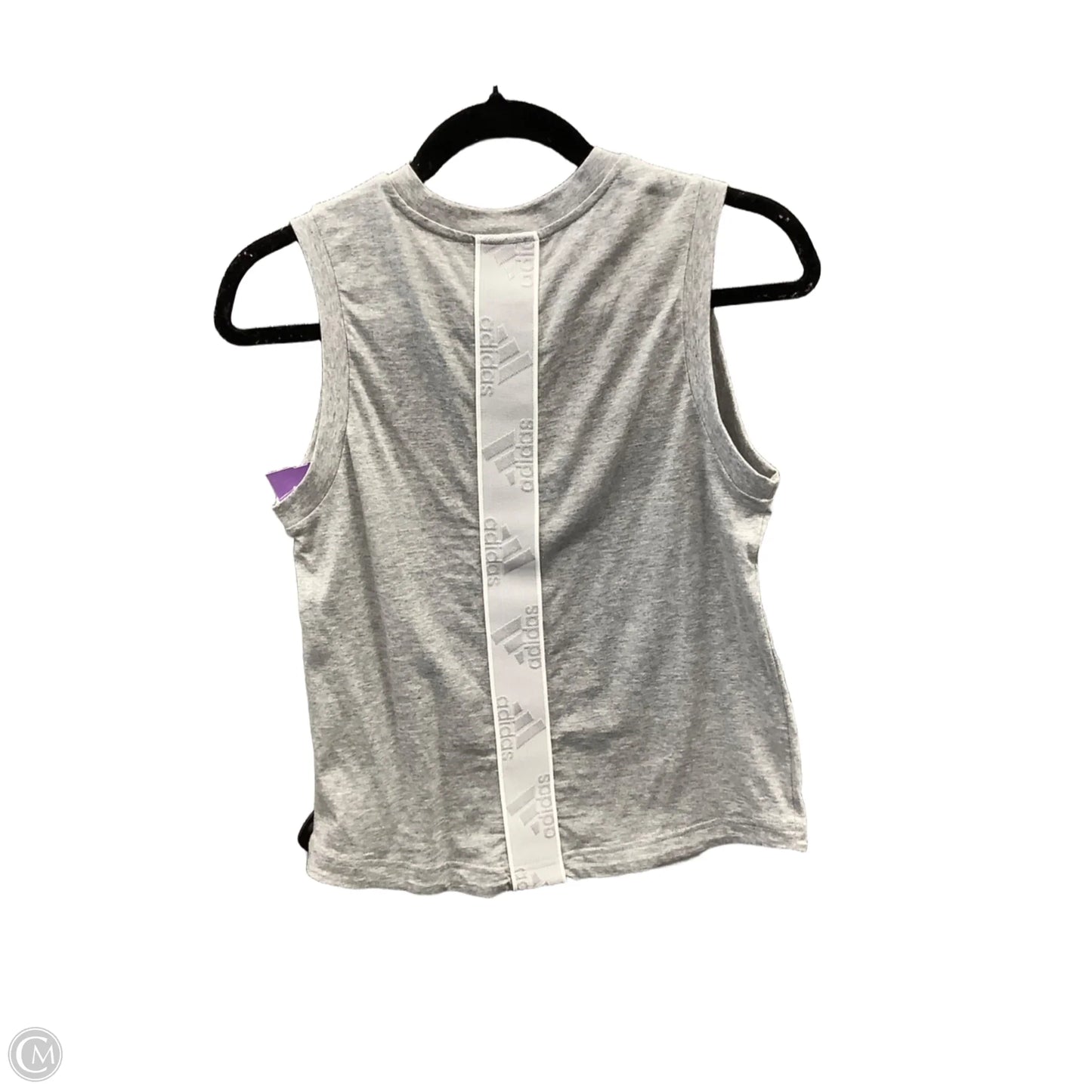Athletic Tank Top By Adidas In Grey, Size: S