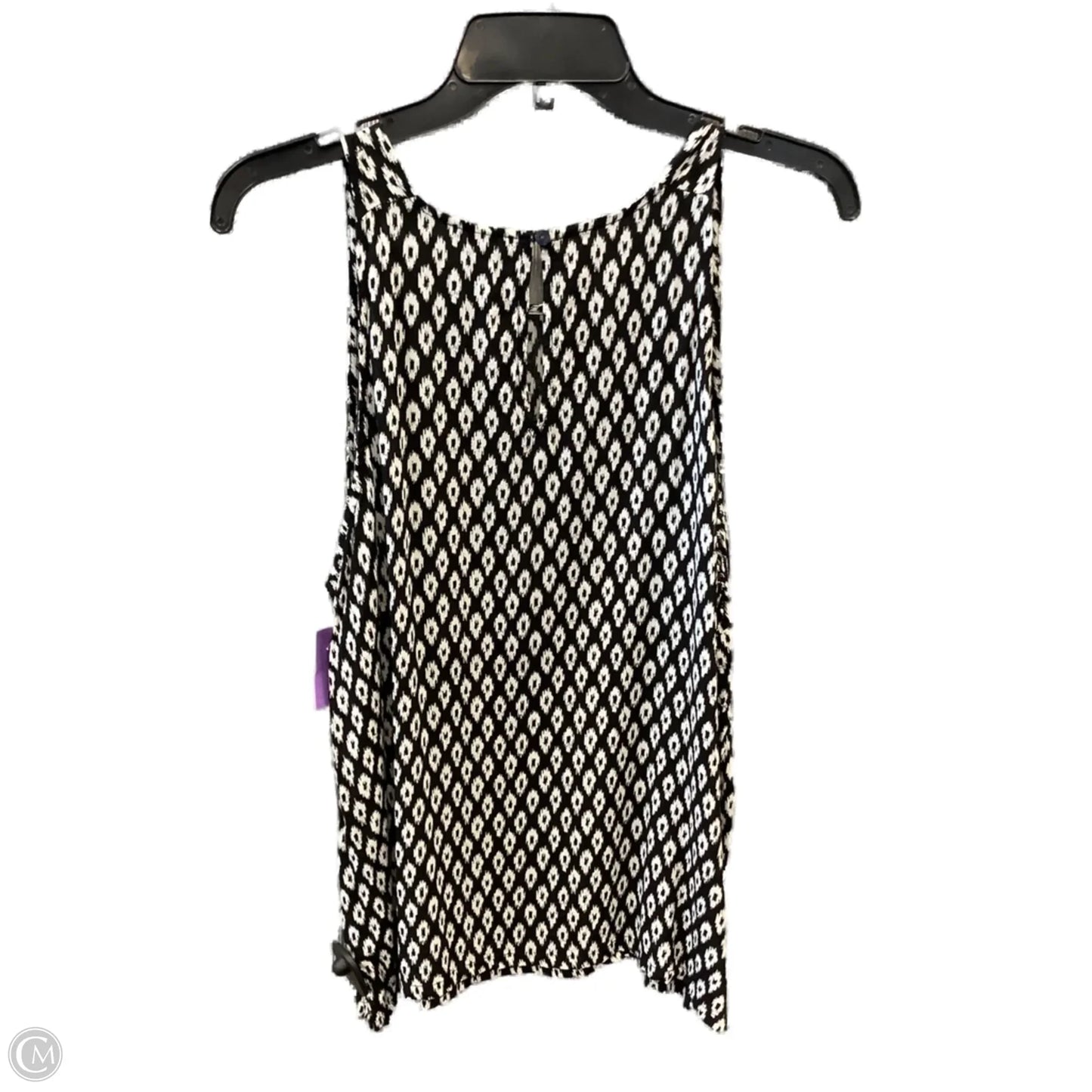 Top Sleeveless By Old Navy In Black & White, Size: Xl