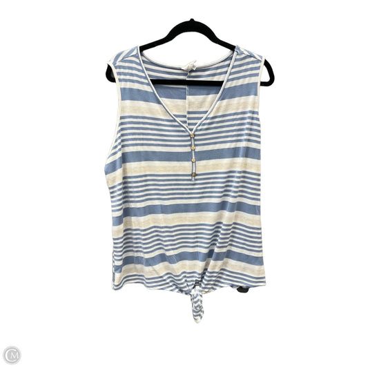 Top Sleeveless By Clothes Mentor In Striped Pattern, Size: 2x