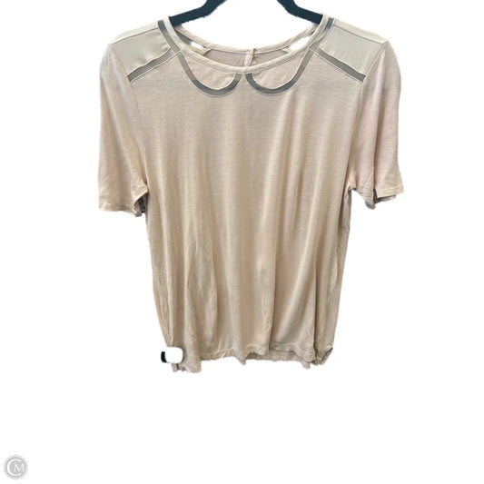 Top Short Sleeve By Loft In Pink, Size: S