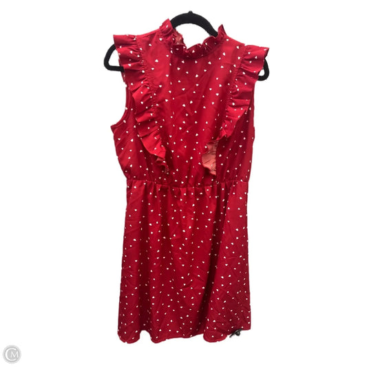 Dress Casual Midi By Shein In Red, Size: 1x