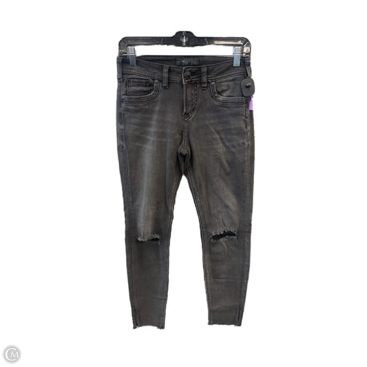 Jeans Skinny By Silver In Black Denim, Size: 2