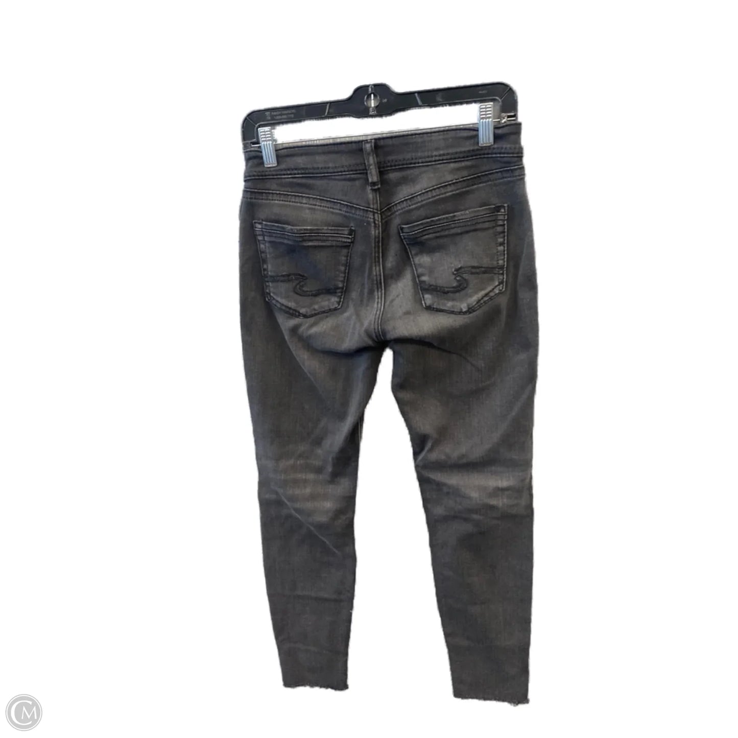 Jeans Skinny By Silver In Black Denim, Size: 2
