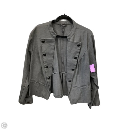 Blazer By Torrid In Grey, Size: 3x
