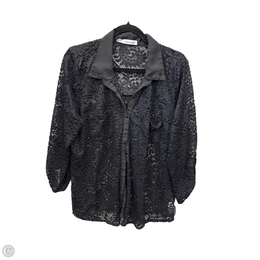 Top Long Sleeve By Maurices In Black, Size: 2x