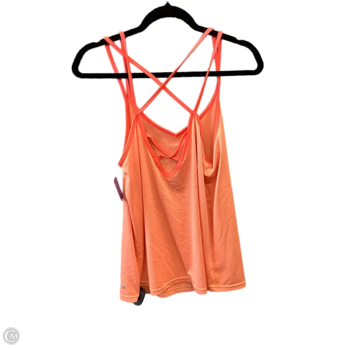 Athletic Tank Top By Under Armour In Orange, Size: L