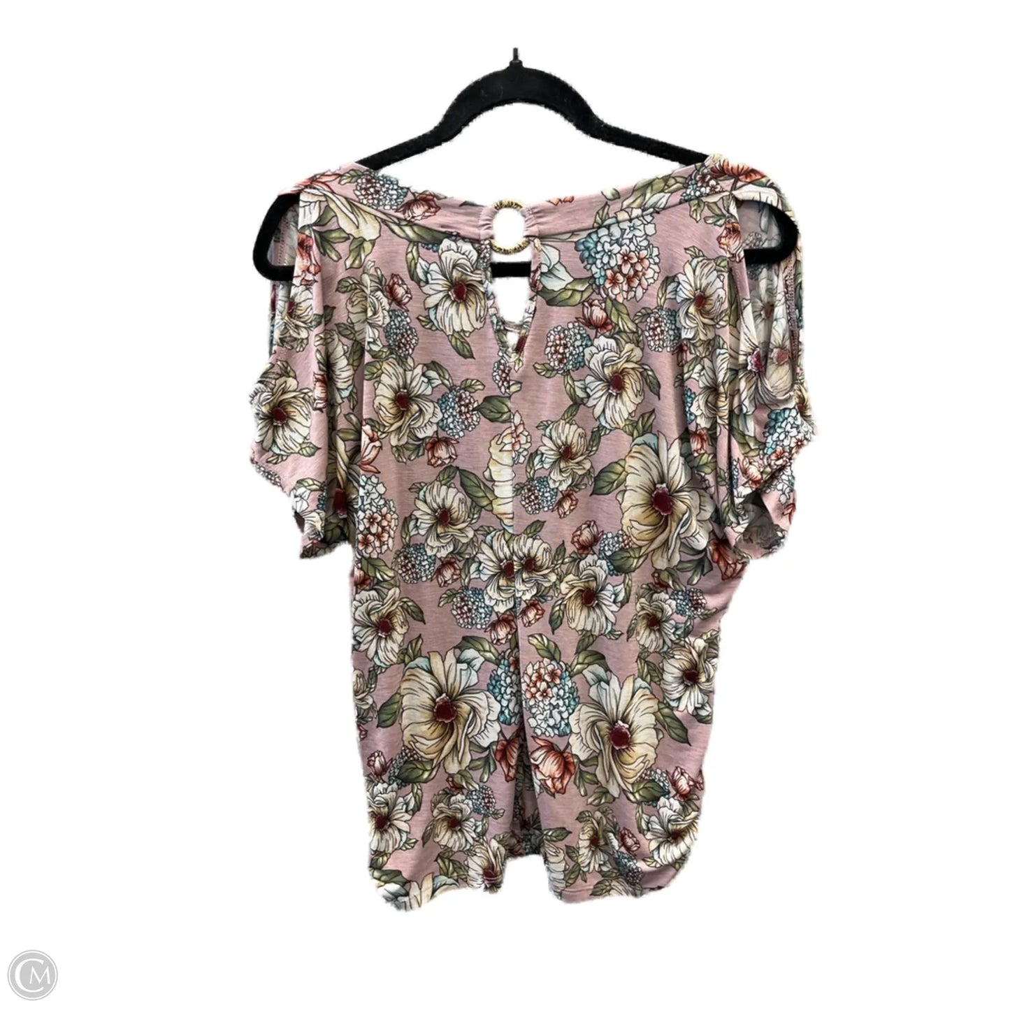 Top Short Sleeve By Naif In Purple, Size: M