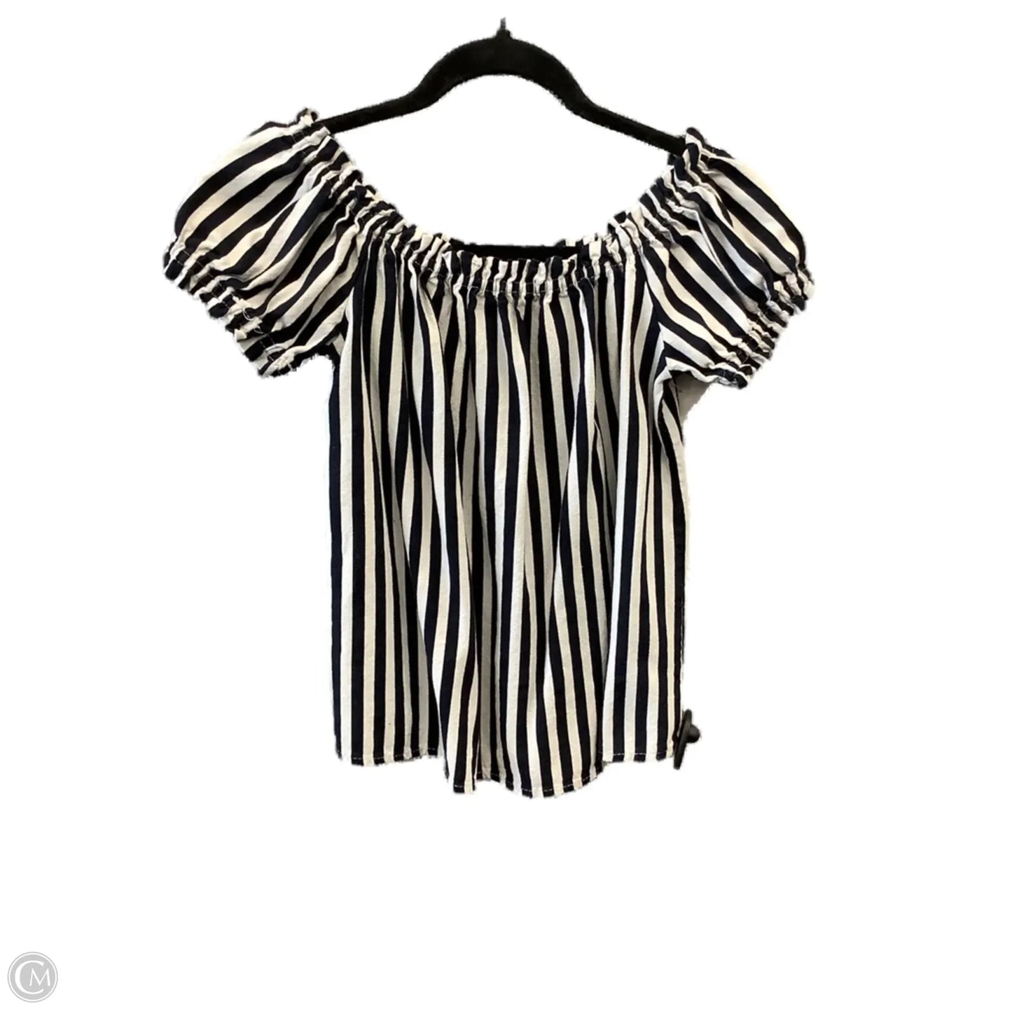 Top Short Sleeve By Vero Moda In Striped Pattern, Size: S