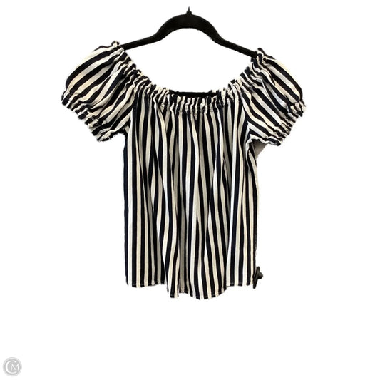 Top Short Sleeve By Vero Moda In Striped Pattern, Size: S