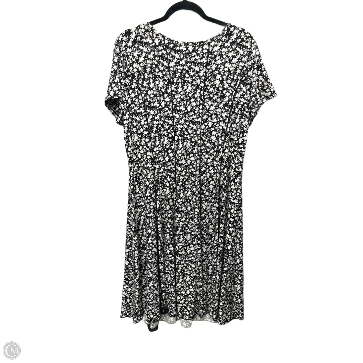Dress Casual Midi By Sami & Jo In Black & White, Size: 2x