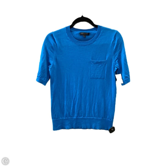 Top Short Sleeve By Banana Republic In Blue, Size: M