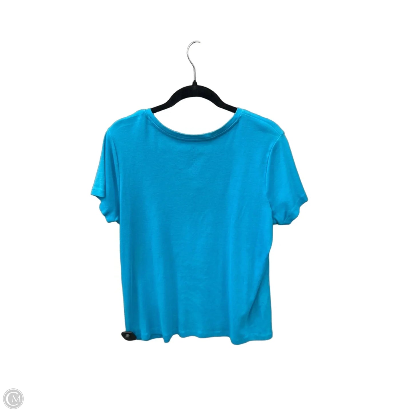 Top Short Sleeve Basic By St Johns Bay In Blue, Size: 1x
