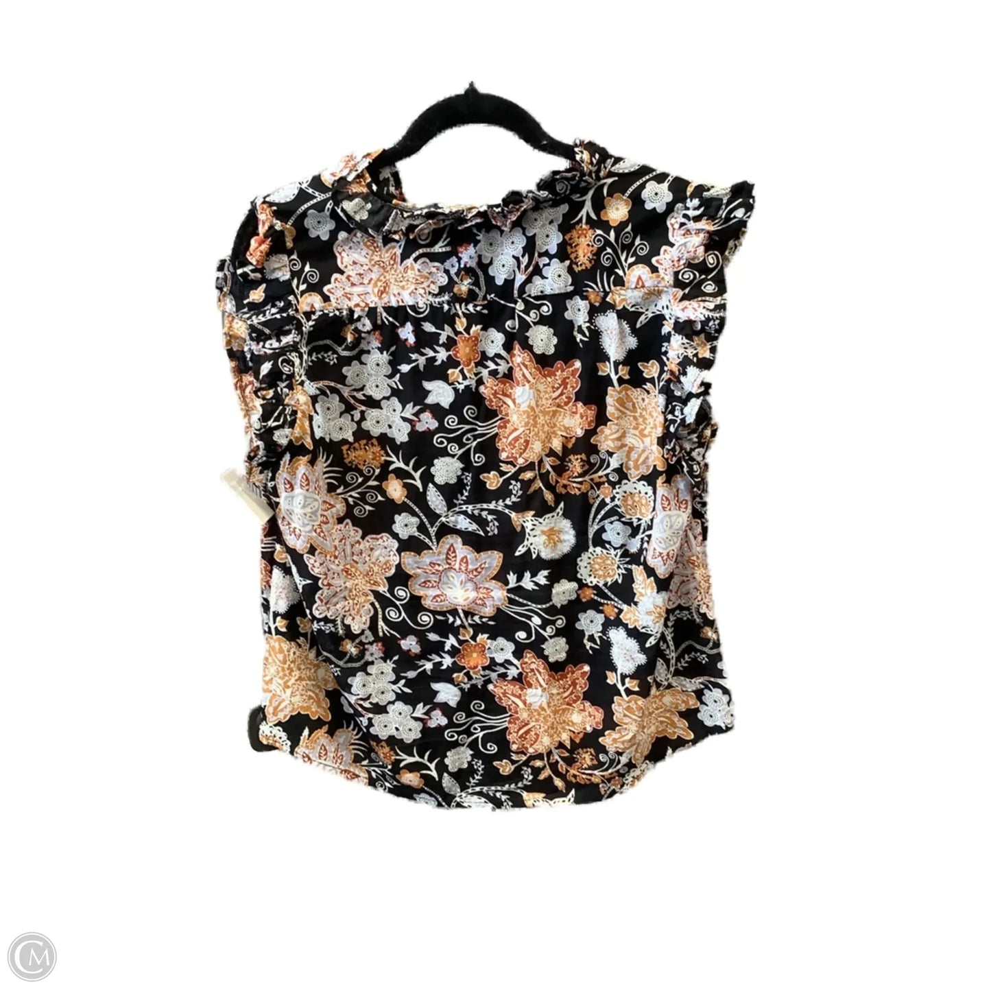 Top Short Sleeve By Elan In Multi-colored, Size: L