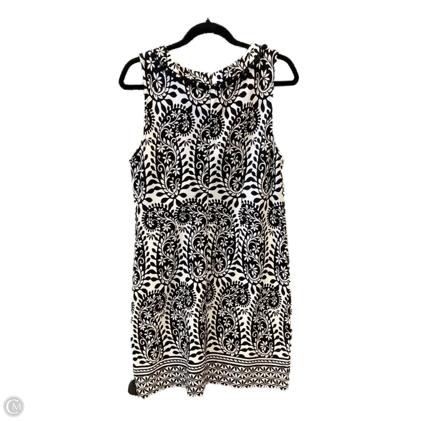 Dress Casual Midi By Talbots In Black & White, Size: Lp