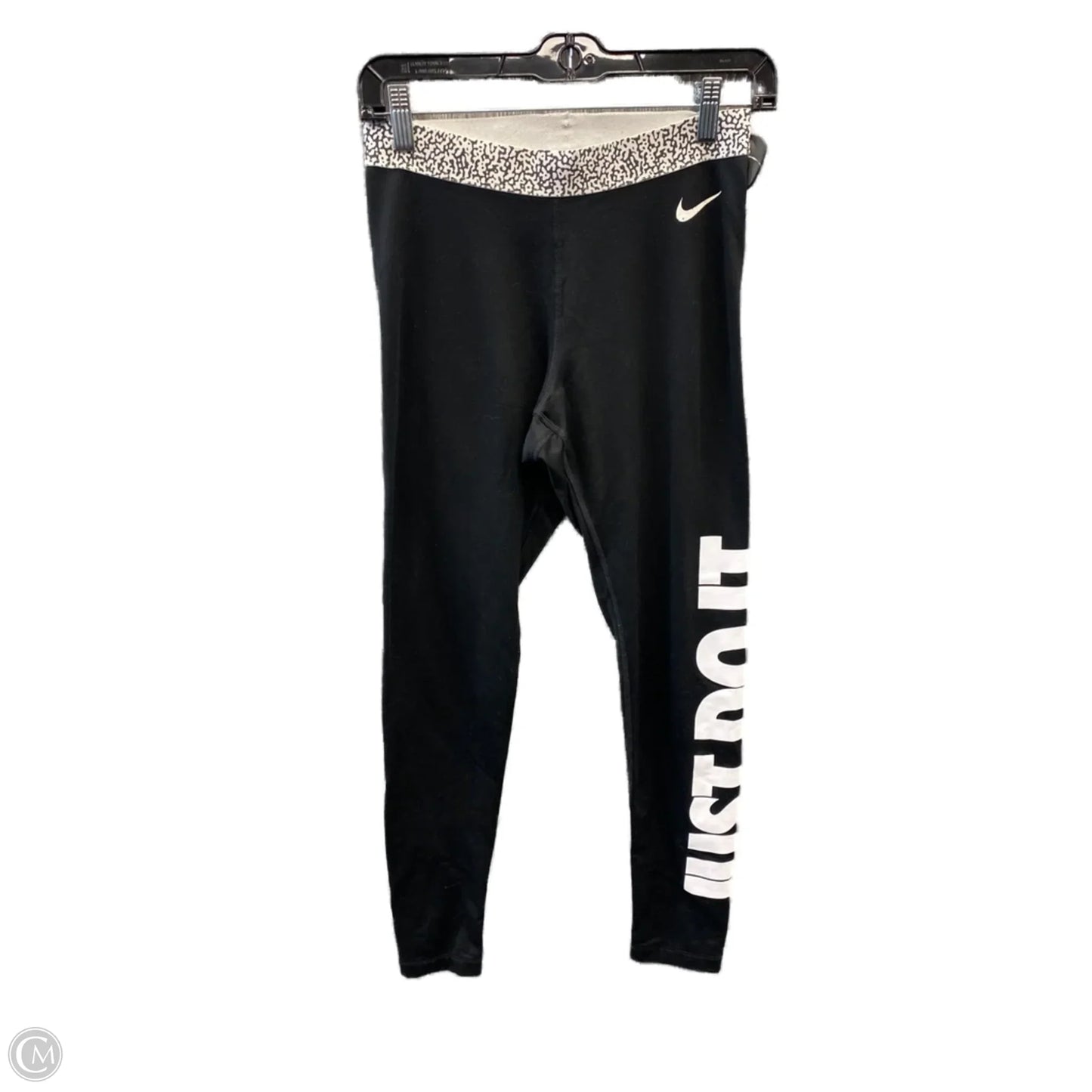 Athletic Leggings By Nike Apparel In Black, Size: M