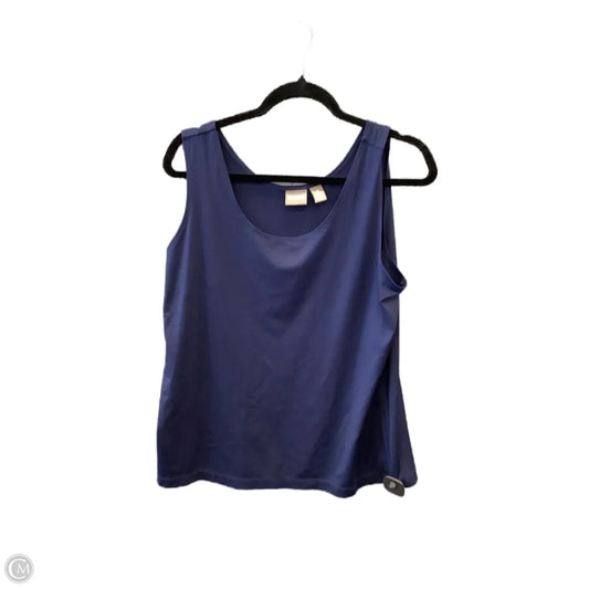 Tank Top By Chicos In Navy, Size: Xl