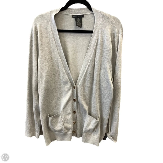Cardigan By Grace Elements In Grey, Size: Xxl