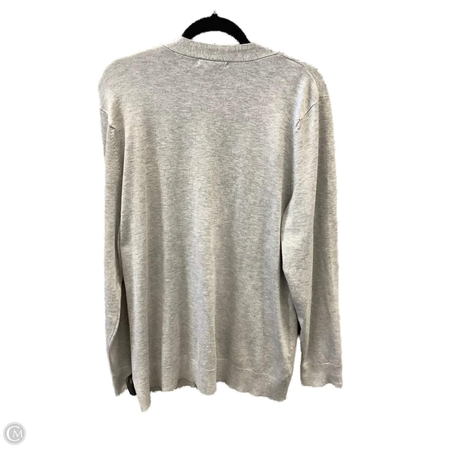 Cardigan By Grace Elements In Grey, Size: Xxl