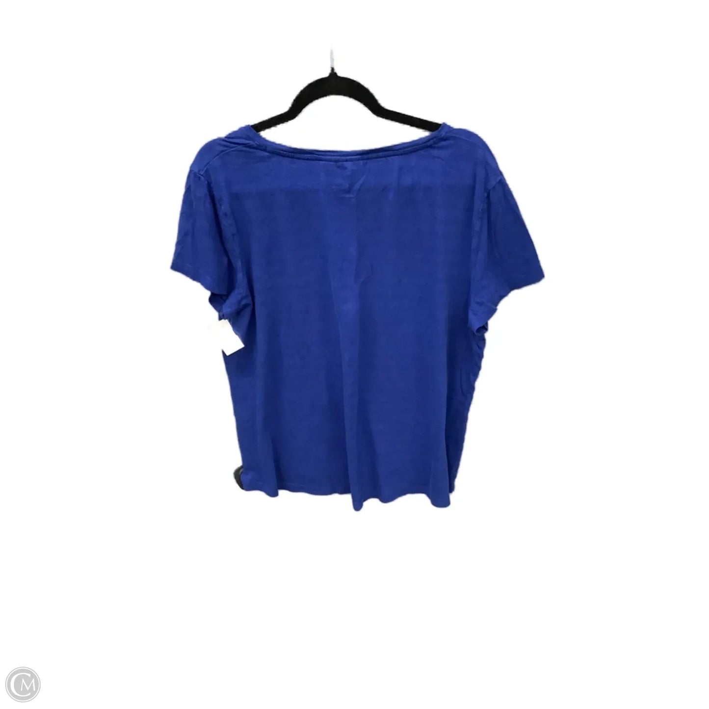 Top Short Sleeve Basic By Chicos In Blue, Size: Xl