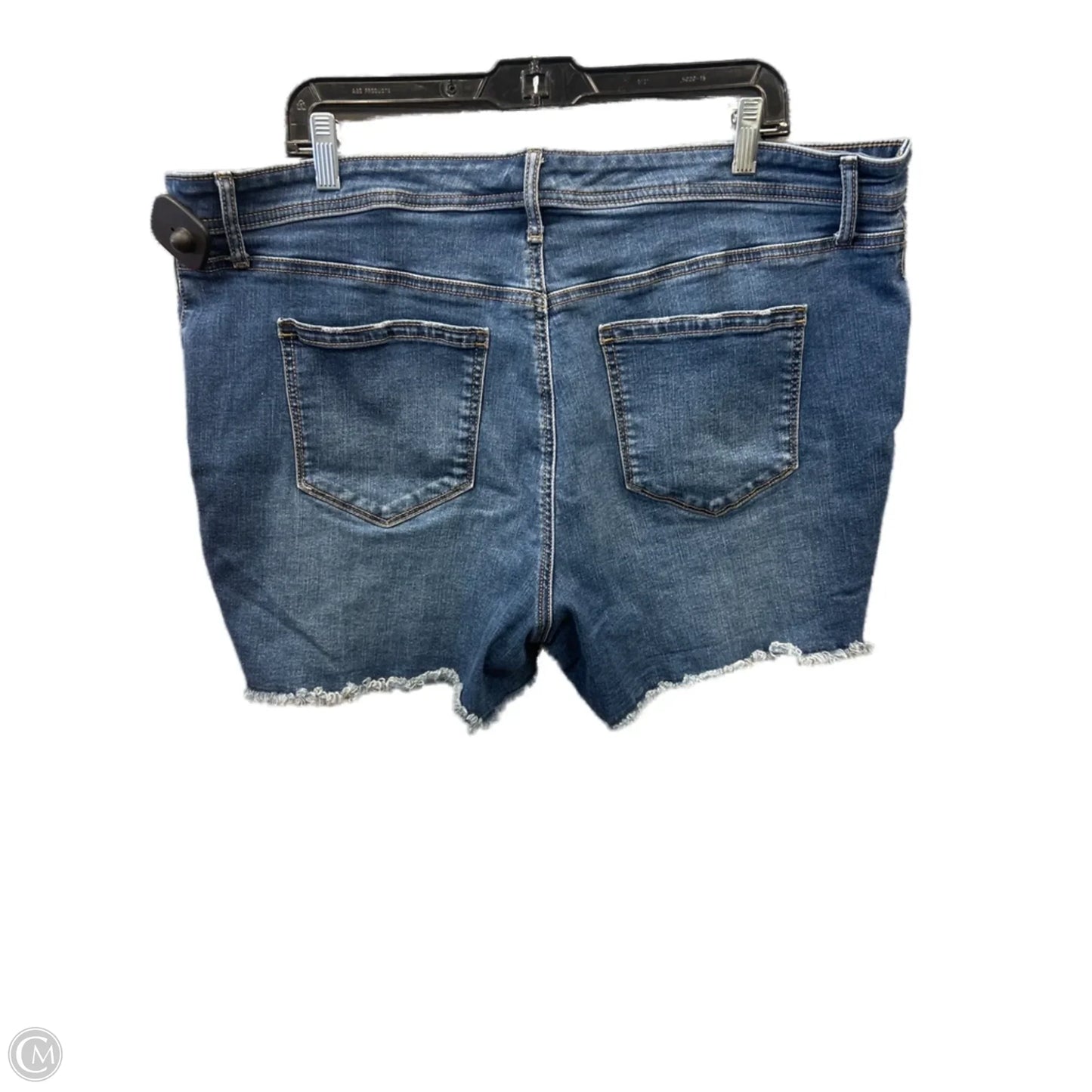 Shorts By Evri In Blue Denim, Size: 18