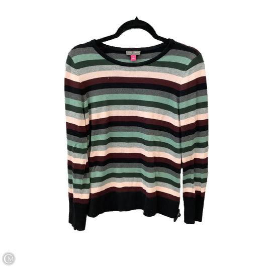 Top Long Sleeve By Vince Camuto In Striped Pattern, Size: M