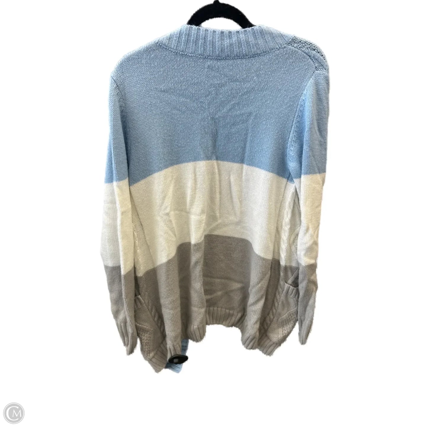 Sweater Cardigan By Clothes Mentor In Multi-colored, Size: M