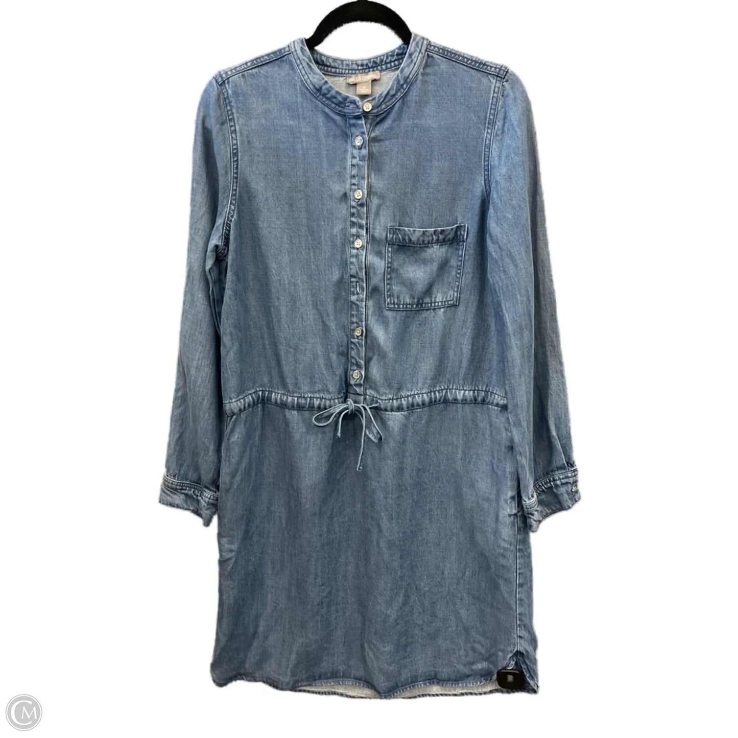 Dress Casual Midi By Falls Creek In Blue Denim, Size: S