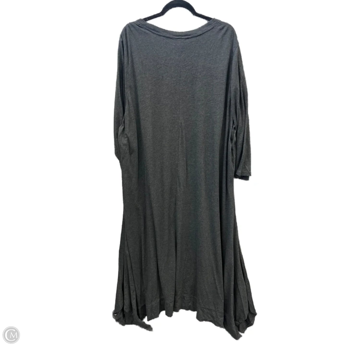 Dress Casual Midi By Roamans In Grey, Size: 3x