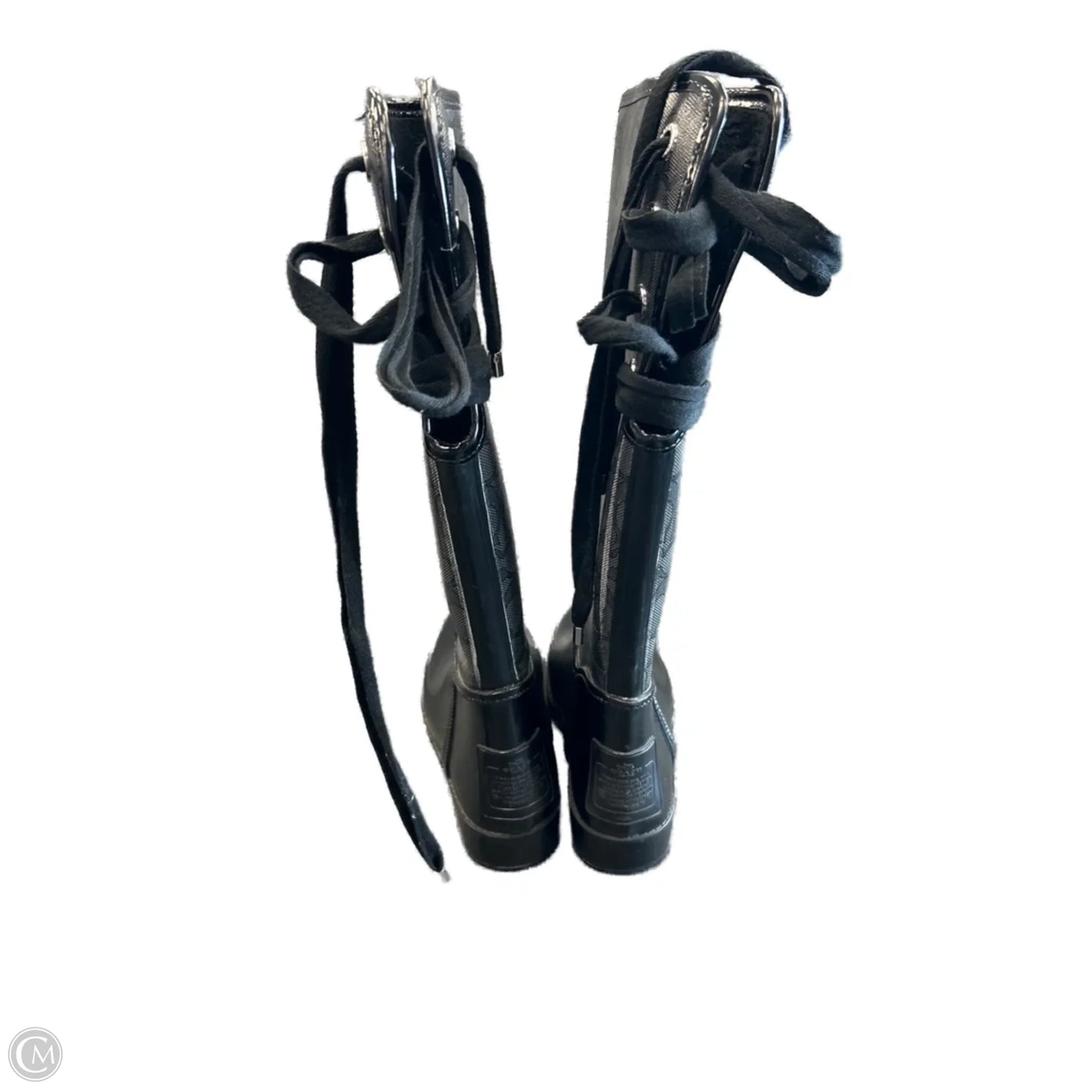 Boots Designer By Coach In Black, Size: 8