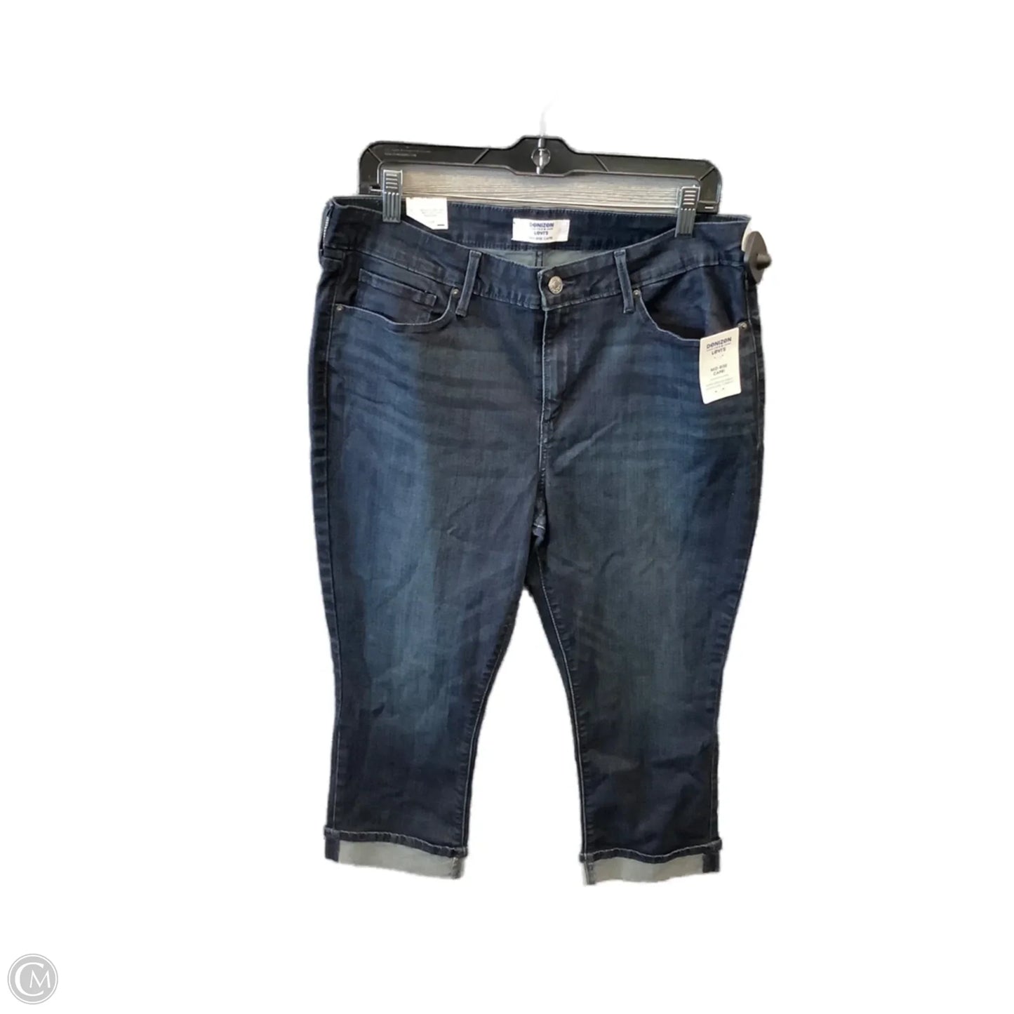 Capris By Denizen By Levis In Blue Denim, Size: 18