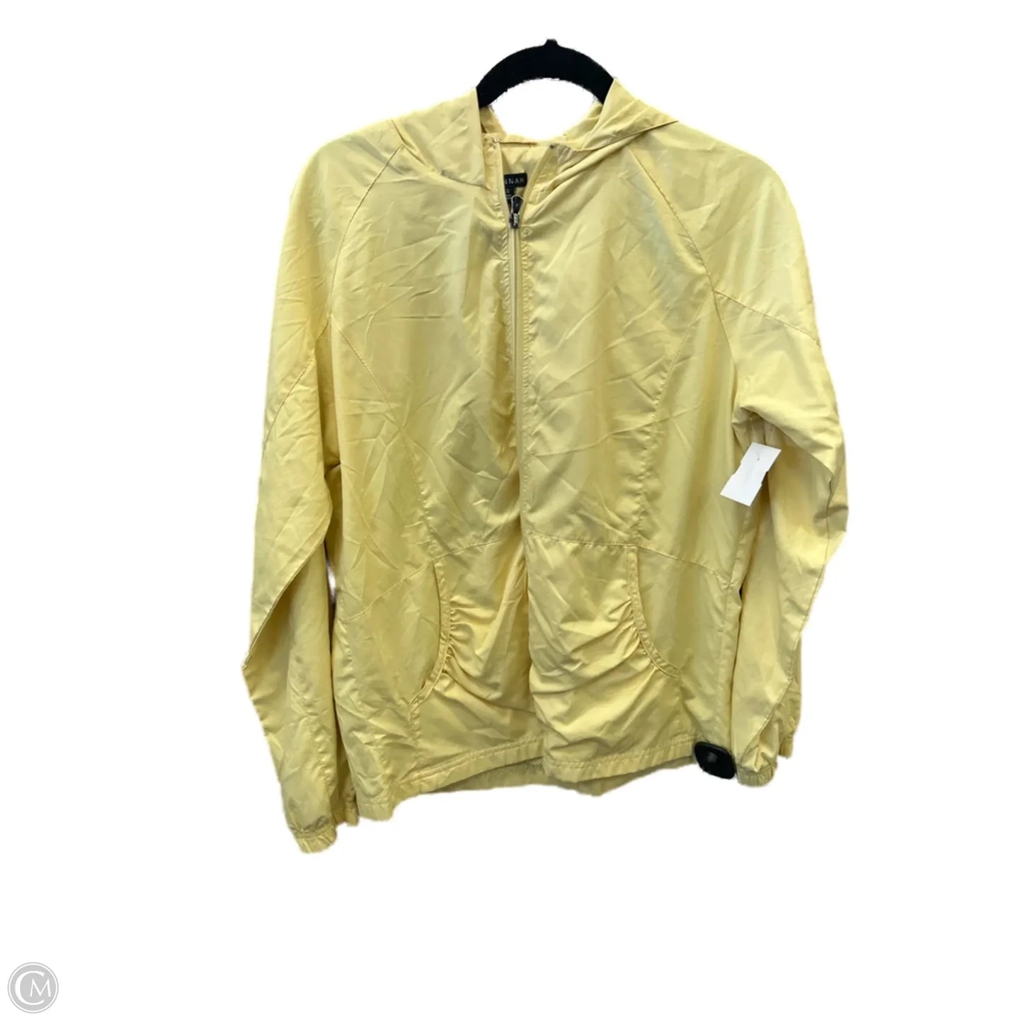 Jacket Windbreaker By Hannah In Yellow, Size: S