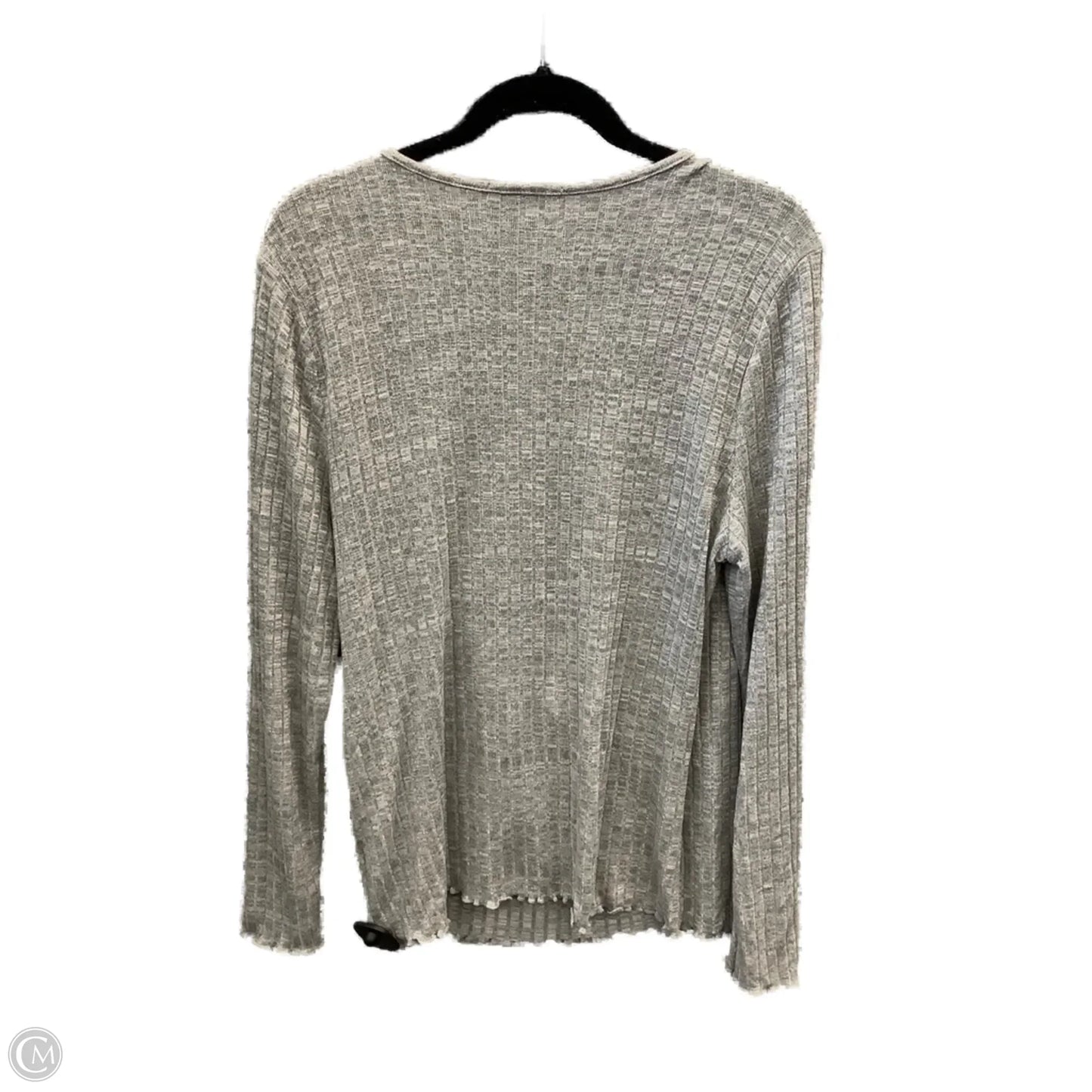 Top Long Sleeve By Clothes Mentor In Grey, Size: 2x