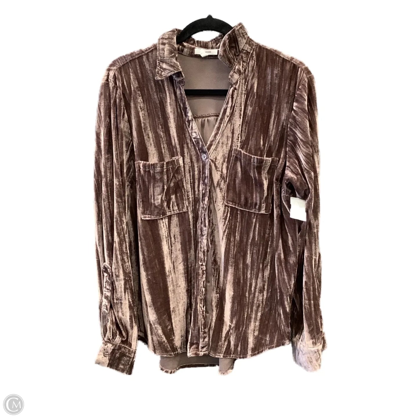 Top Long Sleeve By Maurices In Purple, Size: L