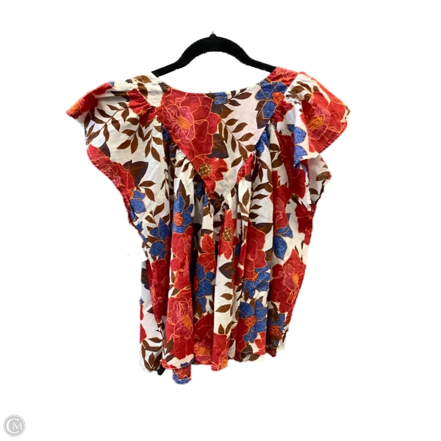 Top Short Sleeve By Maurices In Red, Size: L