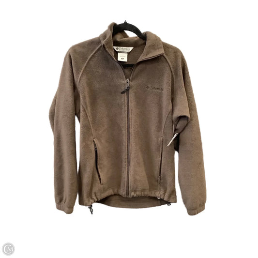 Jacket Fleece By Columbia In Brown, Size: S