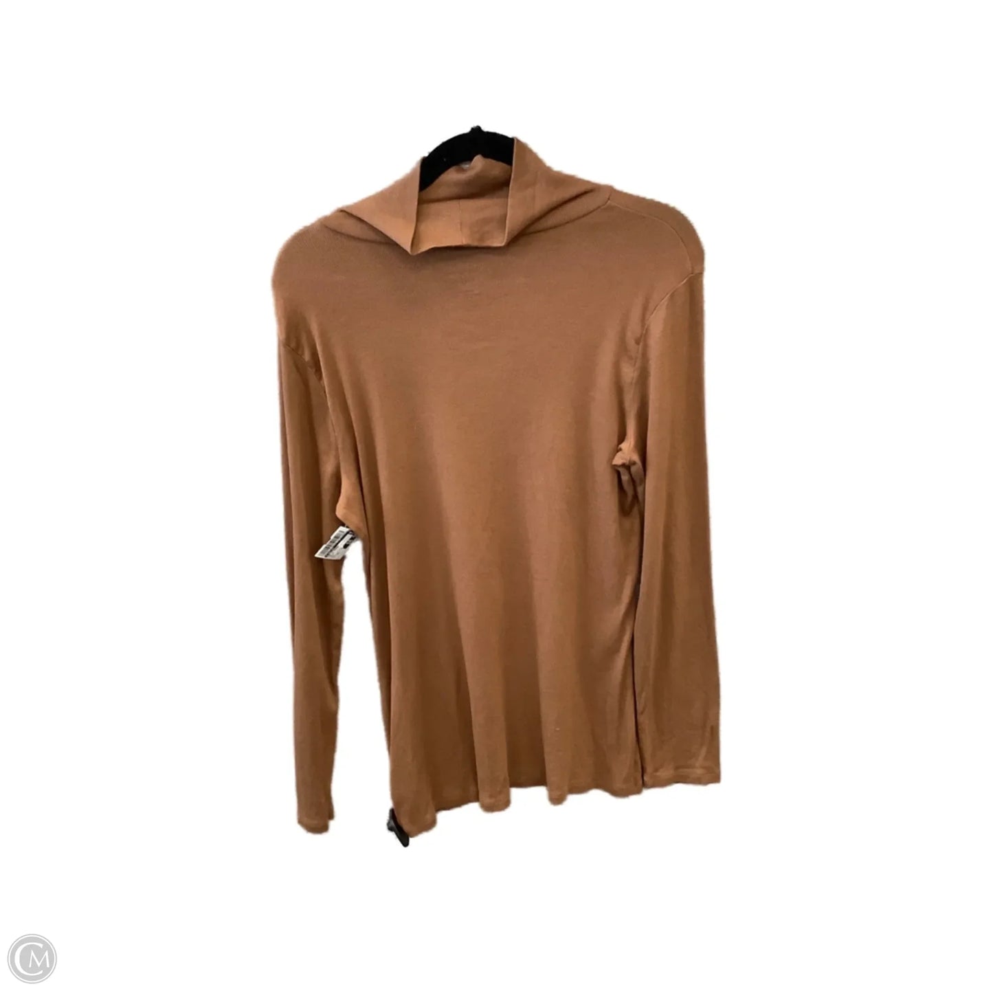 Top Long Sleeve Basic By A New Day In Brown, Size: Xxl